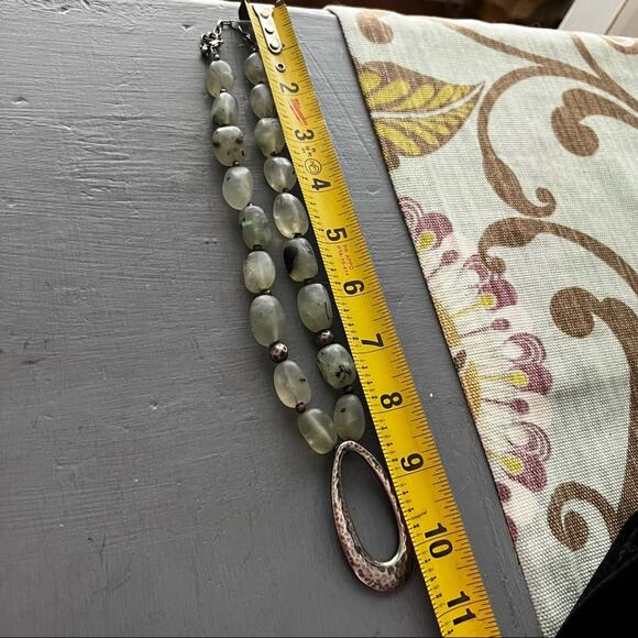 Silpada 925 Sterling Silver Pendant & Beaded Stone Necklace - Picture 7 of 11